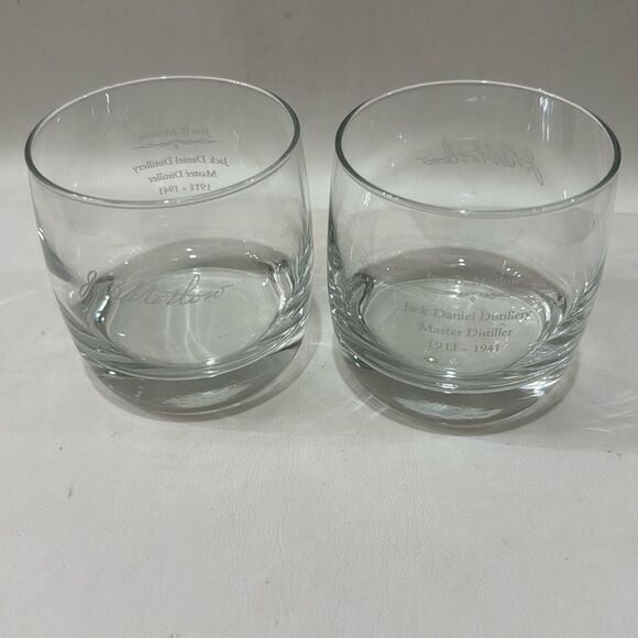 Jack Daniel’s Master Distiller Tennessee Whiskey 8 Ounce Glasses Tumblers Set 2 - Picture 1 of 9